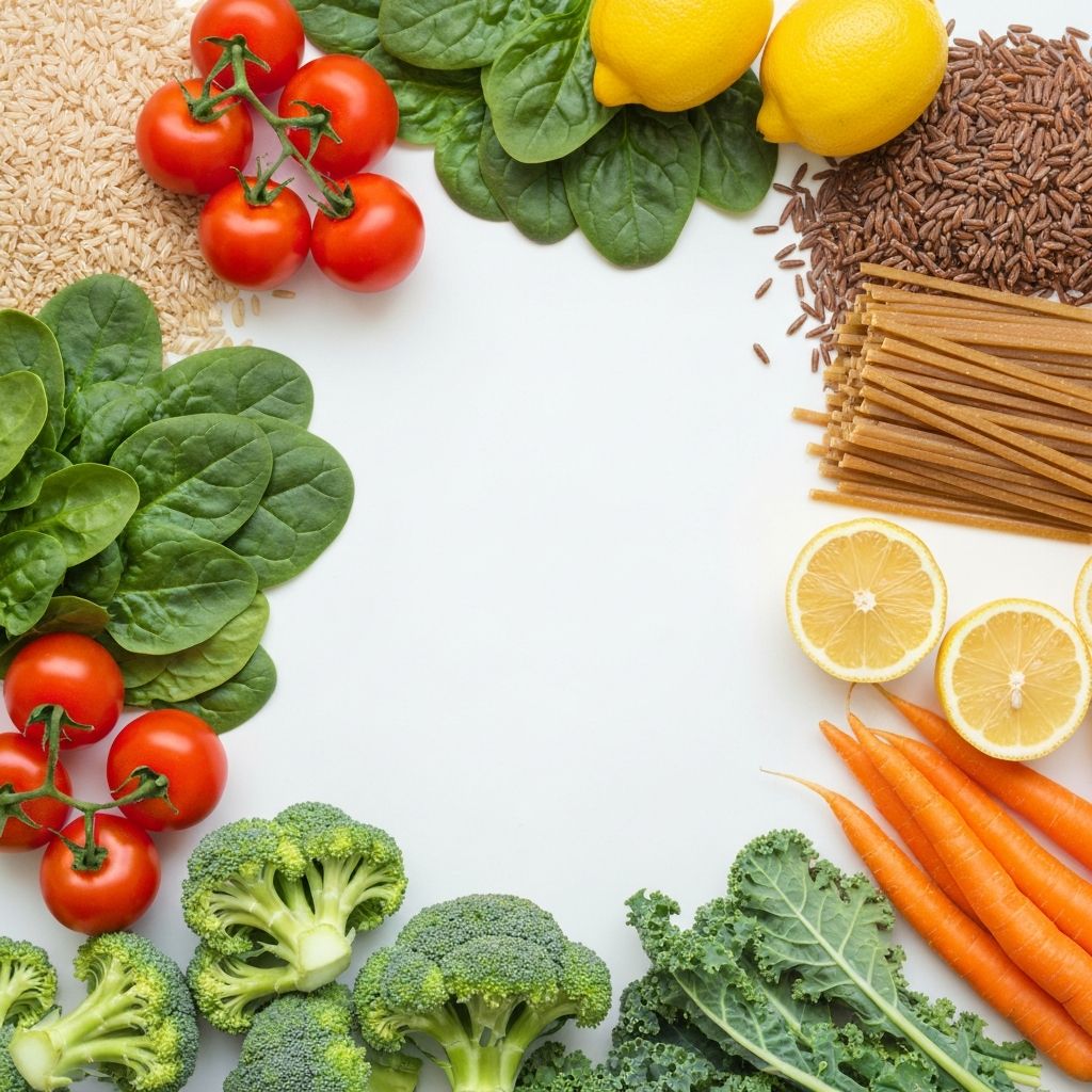 Fresh vegetables and healthy food